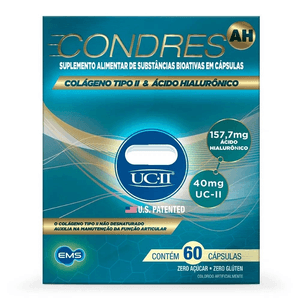 Condres AH Colágeno Tipo 2 e Ácido Hialurônico 60 Cápsulas